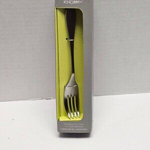 New Knork 4 Piece Fork Dinner Set Matte Finish 18% Chromium Stainless Steel